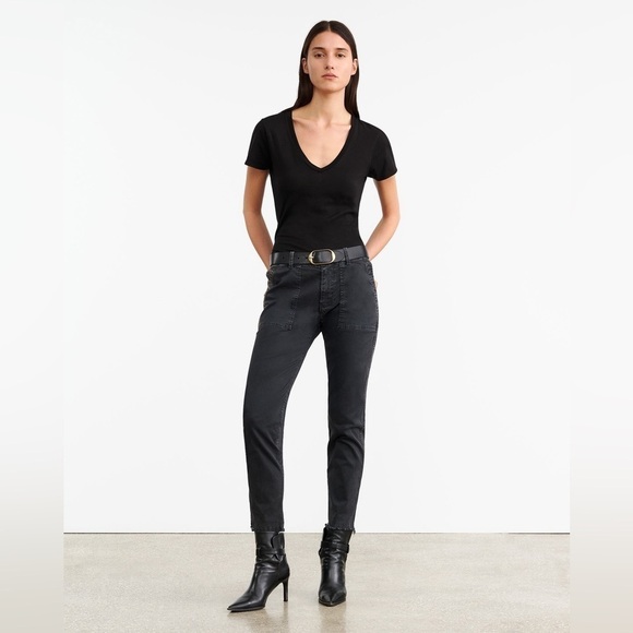 Nili Lotan Denim - NILI LOTAN Black Jenna Pants 6